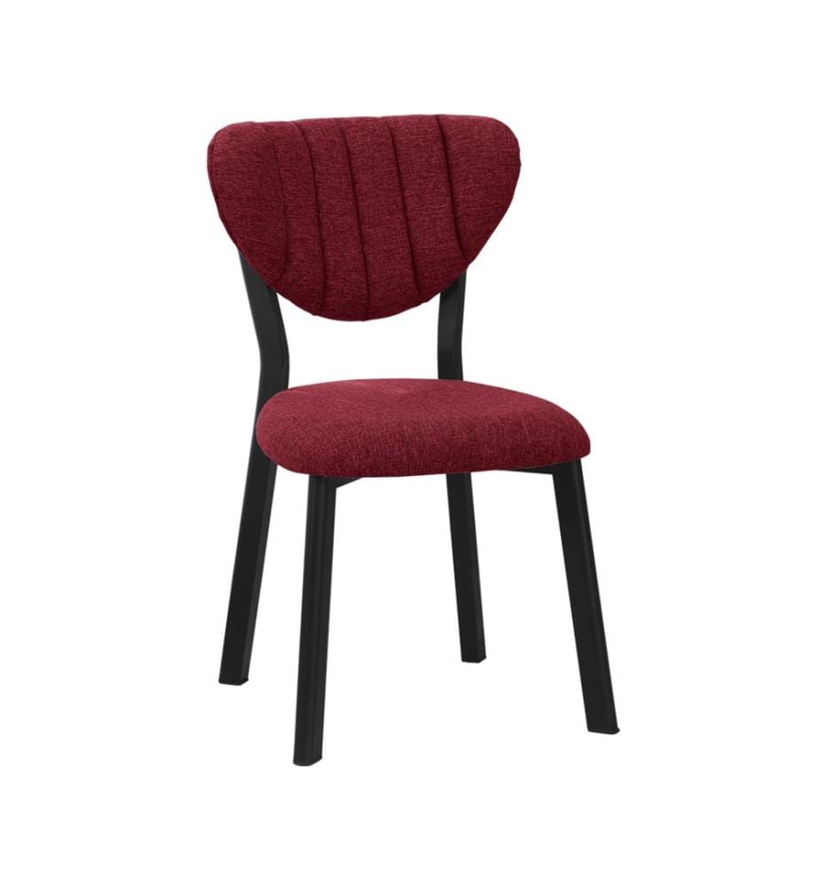 Sedia, bordeaux, struttura: 100% metallo