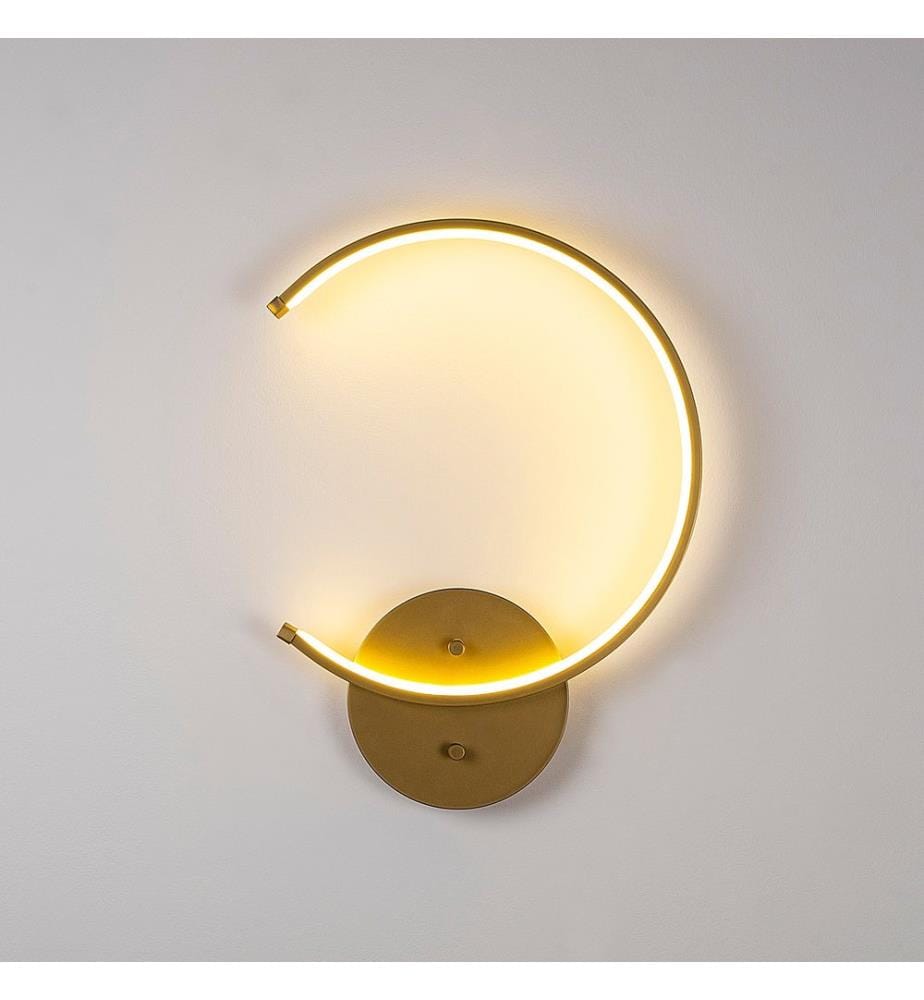 Lampe Murale, Or, Corps Métallique