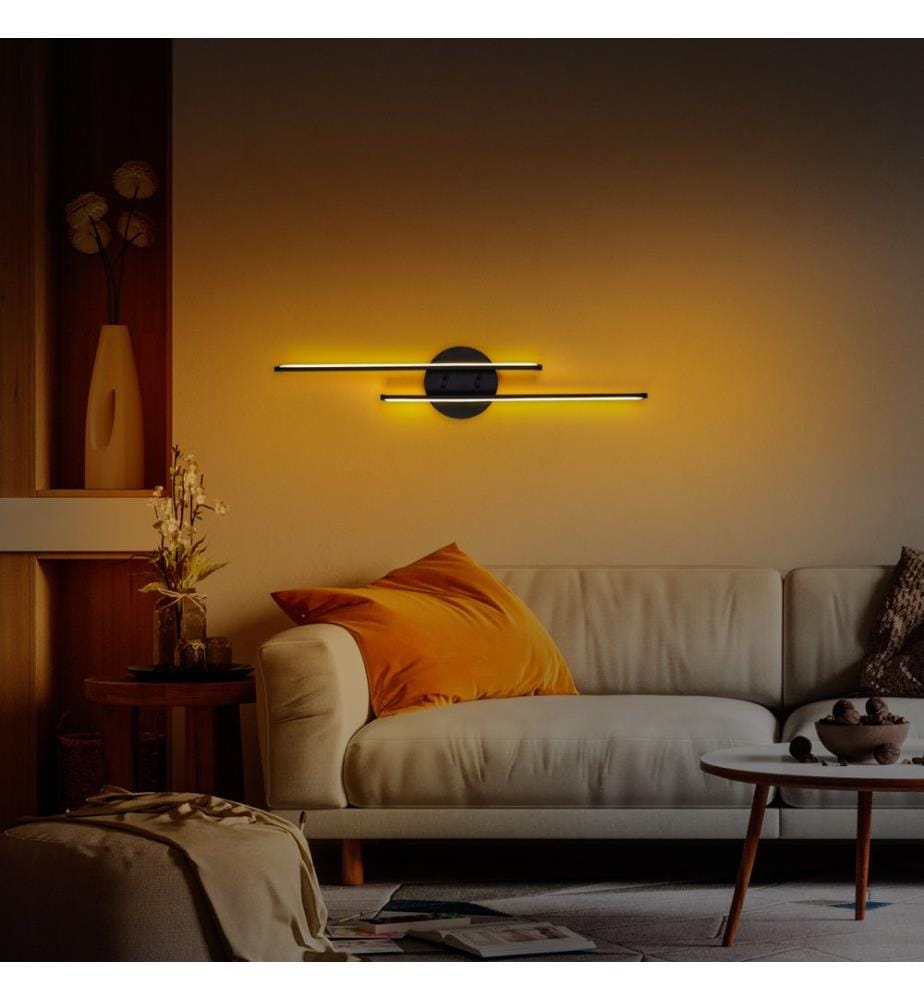 Lampe Murale, Noir, Corps Métallique