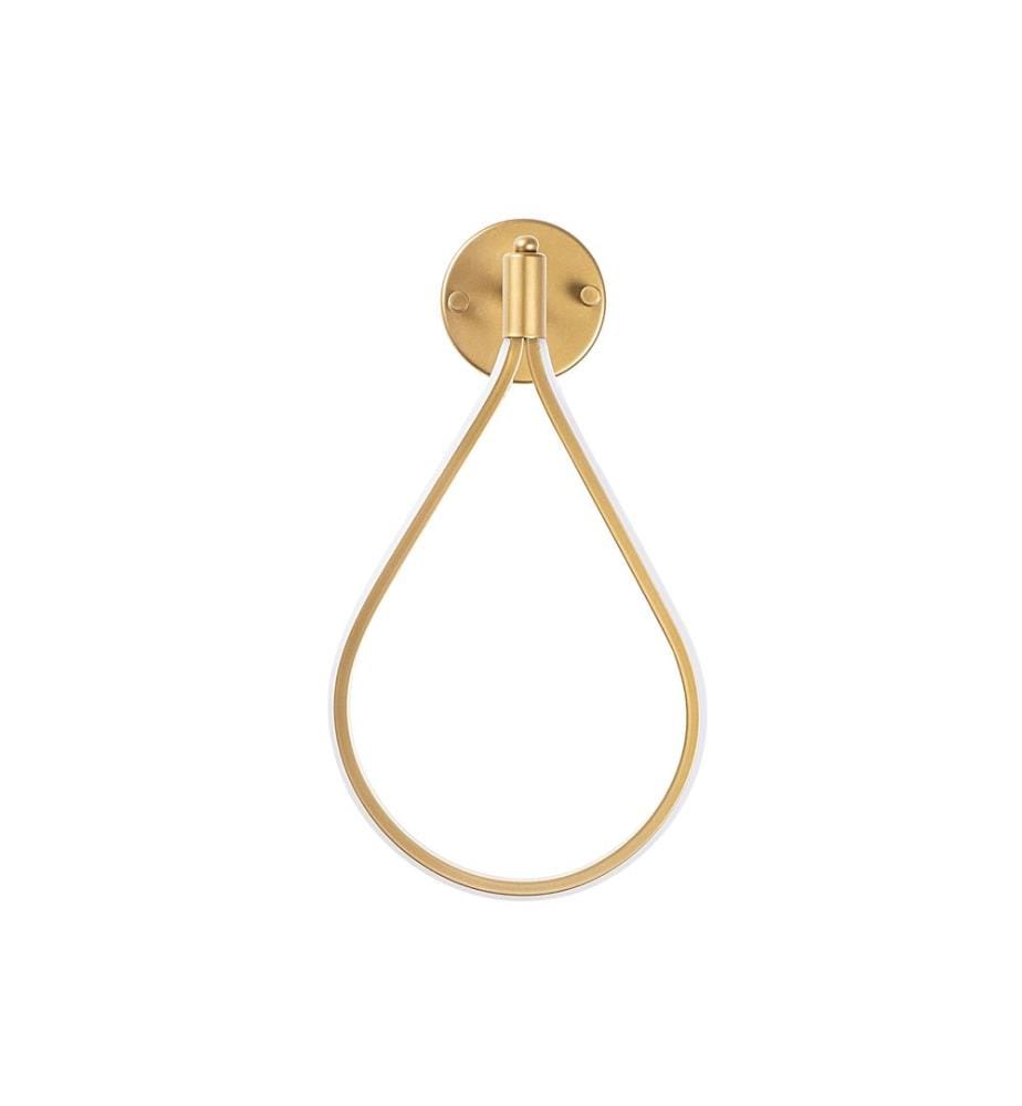 Lampe murale, Gold, corps en métal, socle en métal