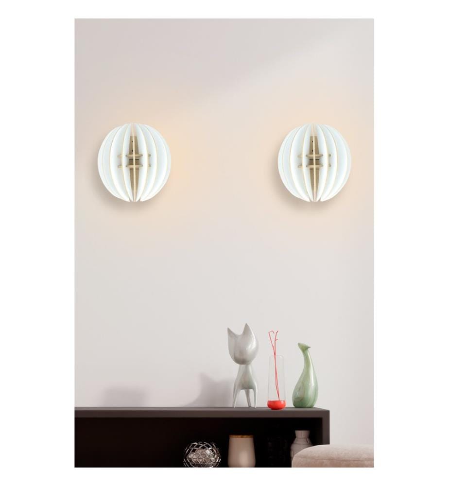 Blancs, Lumières Murales, 19.5X19.5X16,5 cm, Hémisphère