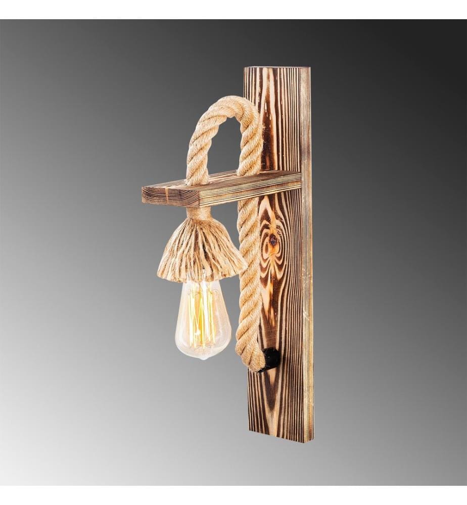 En Bois, Lumières Murales, 9 X 18 cm, Corps En Bois