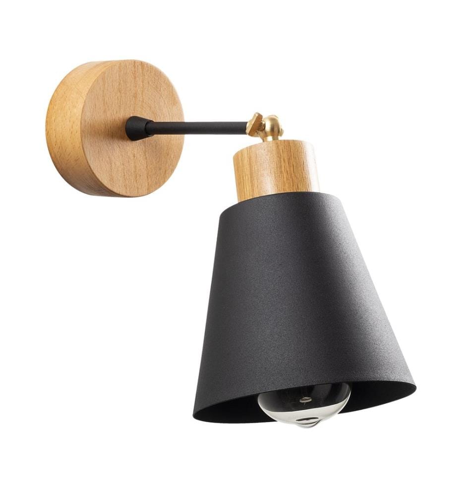 Schwarz, Wandleuchten, Metallkörper