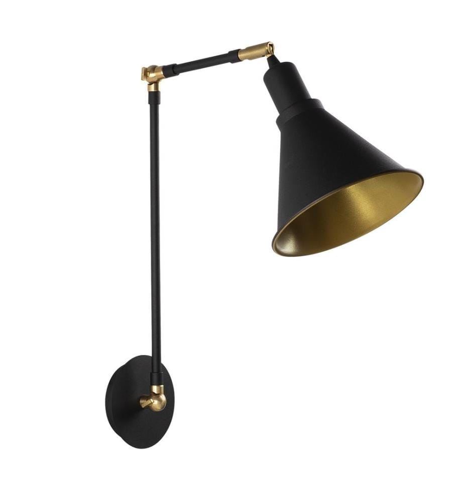 Schwarz, Wandleuchten, Metallkörper