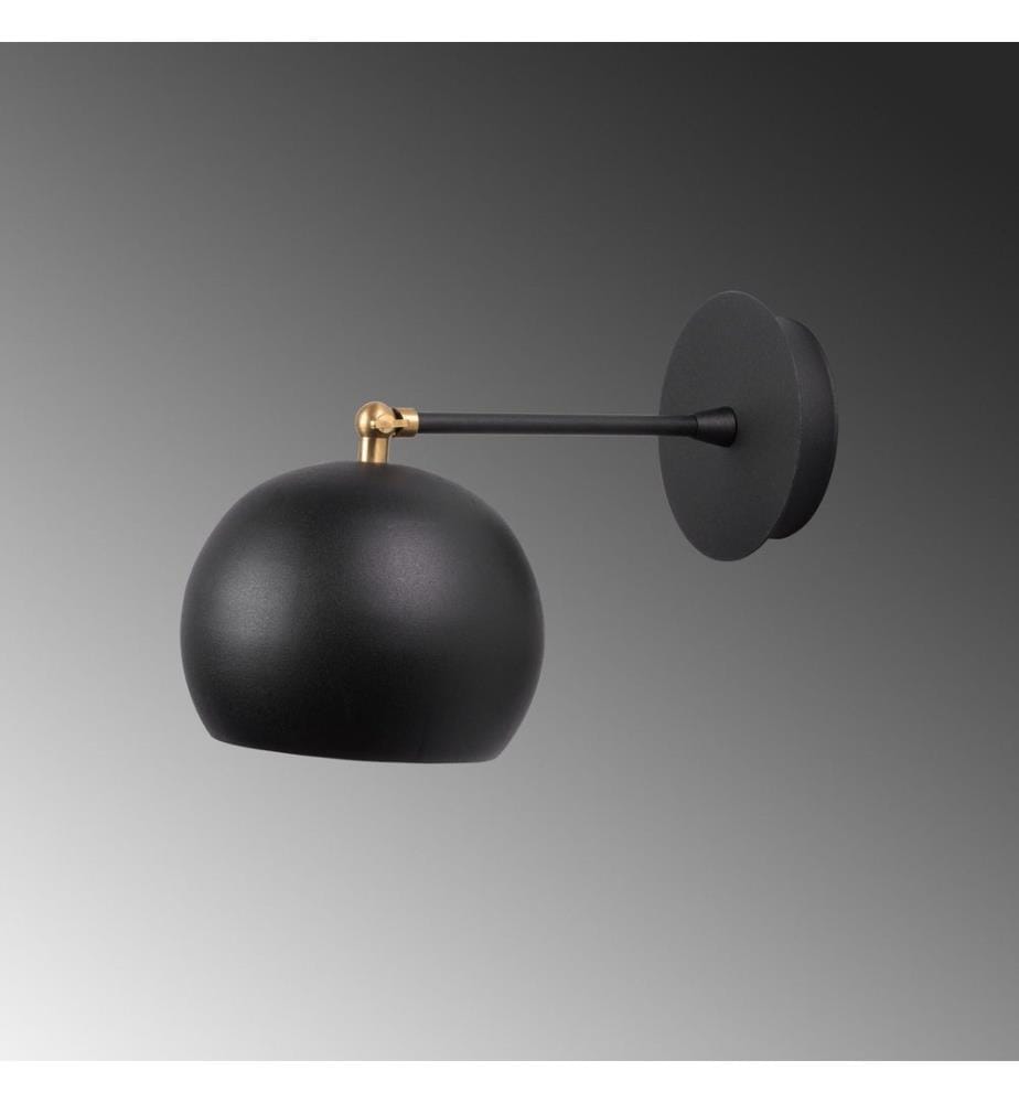 Schwarz, Wandleuchten, 15 X 28 cm, Metallkörper