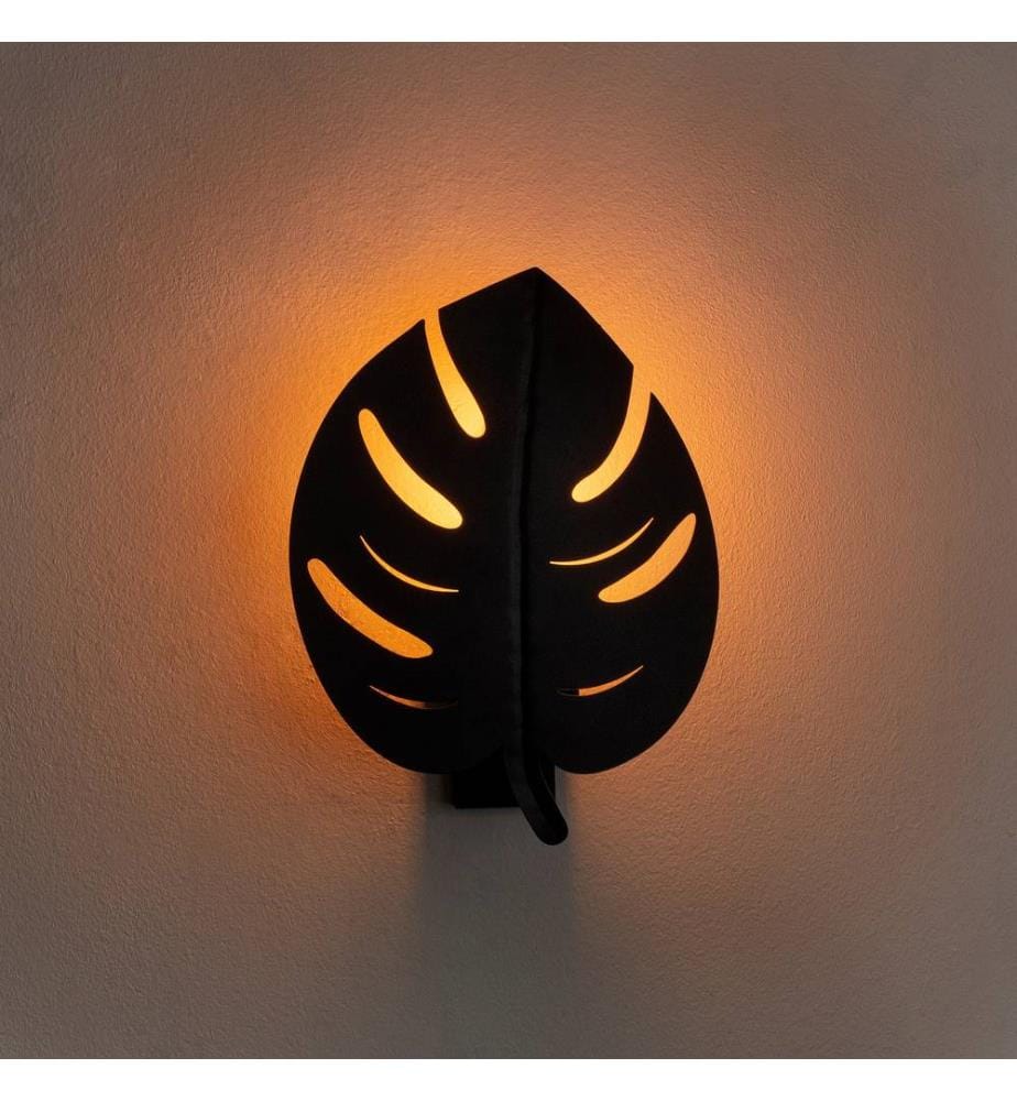 Schwarz, Wandleuchten, 21 X 12 cm, Metallkörper