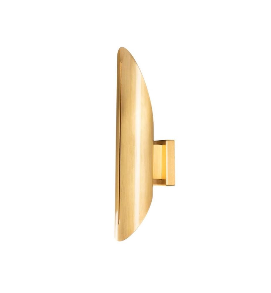 Gold, Wandleuchten, 8 X 13 cm, Stahlkörper