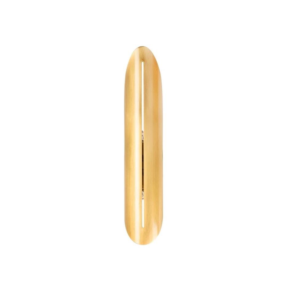 Gold, Wandleuchten, 8 X 13 cm, Stahlkörper