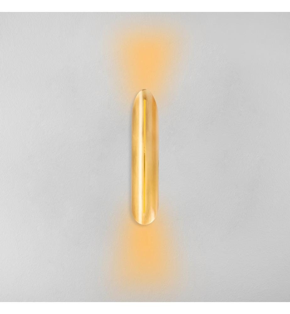 Gold, Wandleuchten, 8 X 13 cm, Stahlkörper