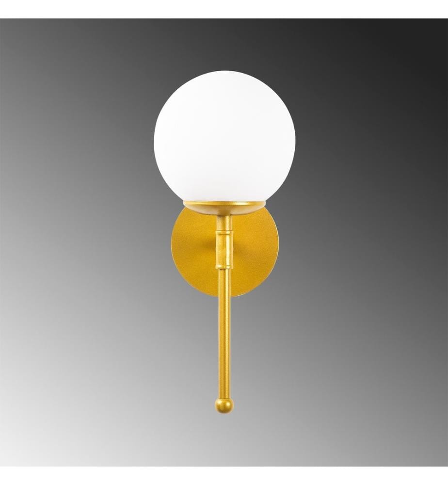 Gold, Wandleuchten, 15 X 20 cm, Metallkörper