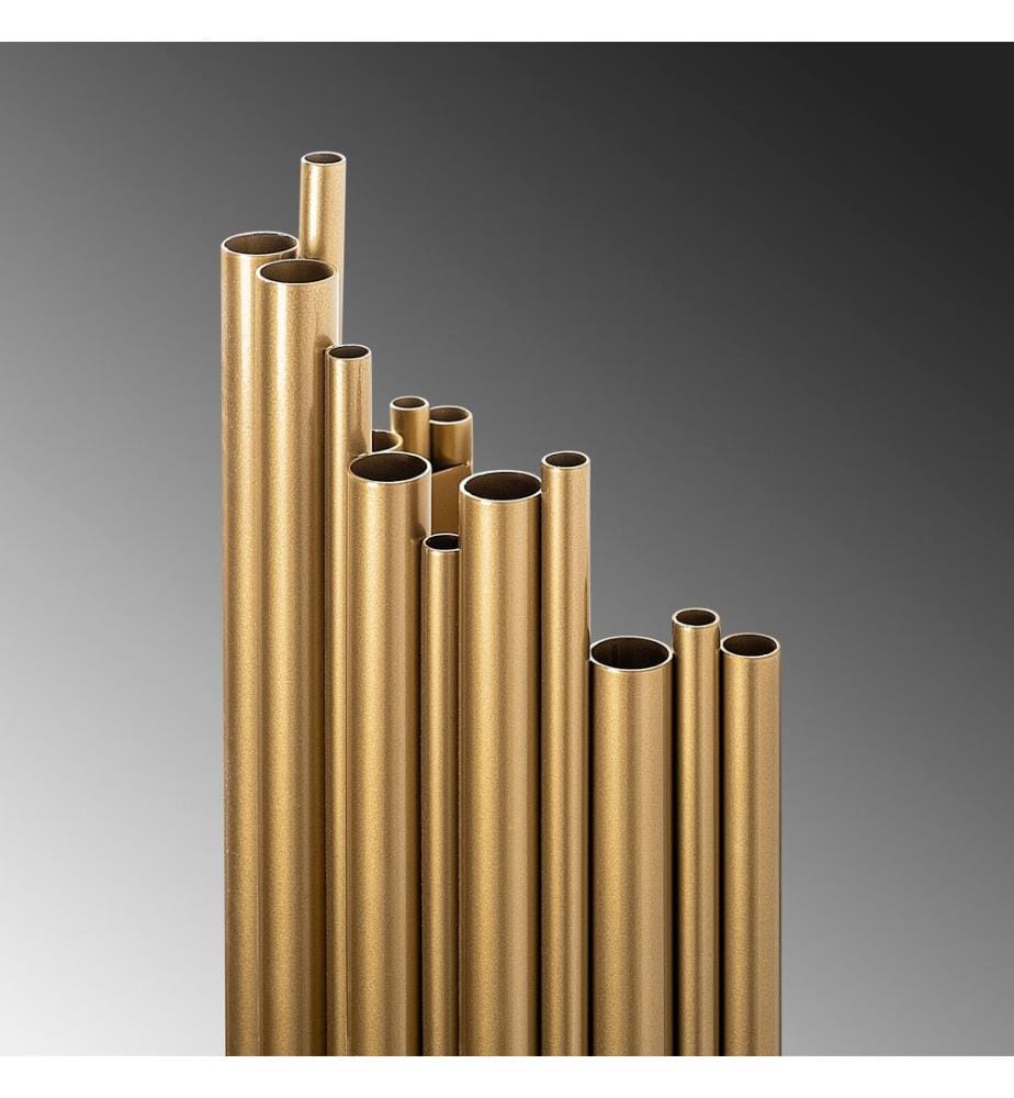 Wandlampe, Gold, Metallkörper