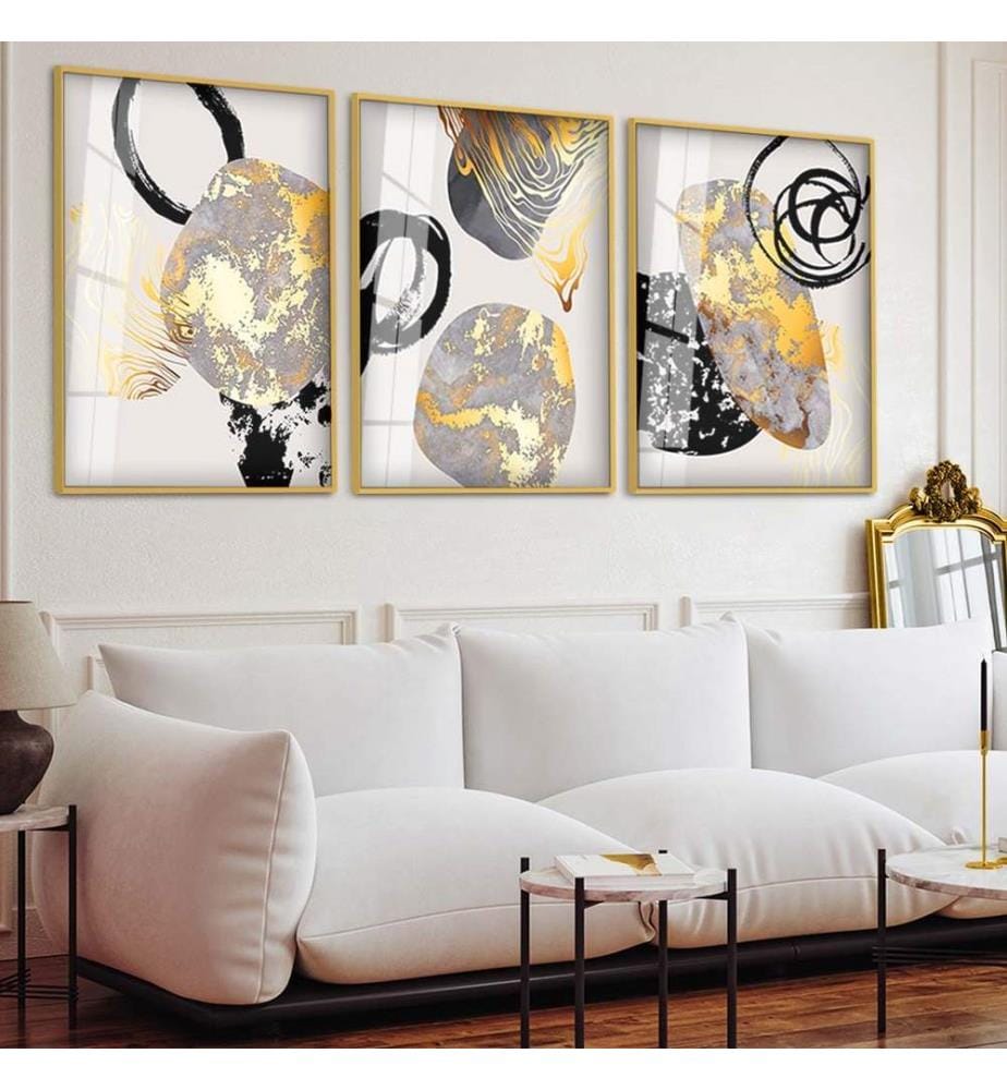 Dekoratives Gemälde aus gehärtetem Glas, mehrfarbig, 100 % HÄRTETES GLAS, Rahmen: 100 % ALUMINIUM