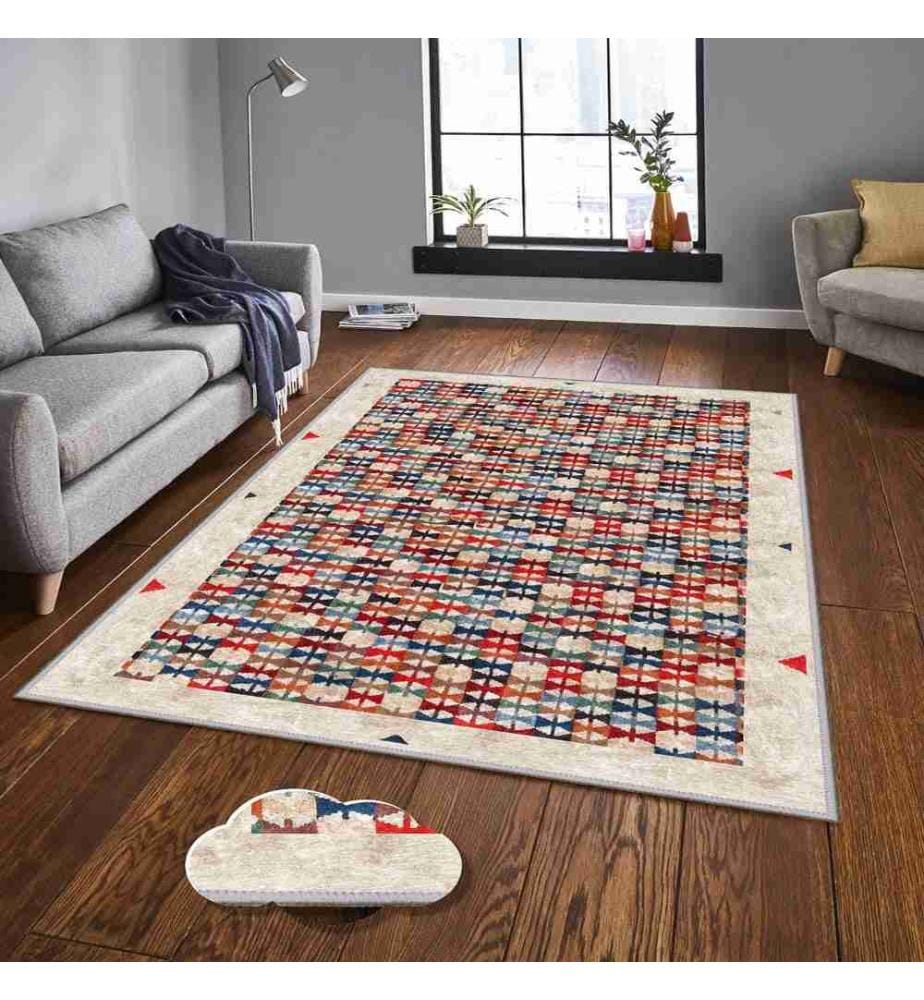 Carpet, 80 x 120, , Multicolor, Polyester, 1 mm Pile Height