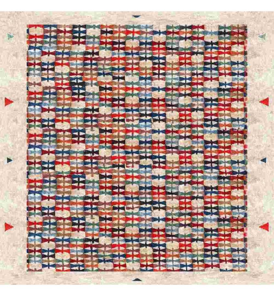 Carpet, 80 x 120, , Multicolor, Polyester, 1 mm Pile Height