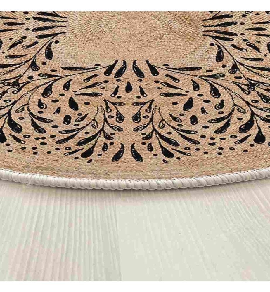 Tappeto, 90 x 90, , Crema, 70% Cotone - 30% Poliestere, Suola in cotone