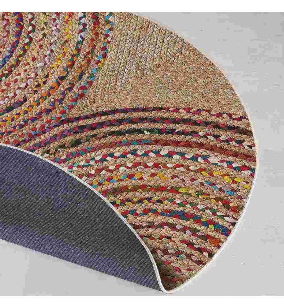 Tapis, 110 x 110, , Multicolor, 70% Coton - 30% Polyester, Semelle en coton