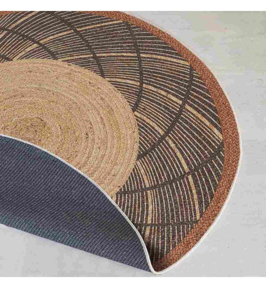 Tappeto, 90 x 90, , Crema, 70% Cotone - 30% Poliestere, Suola in cotone