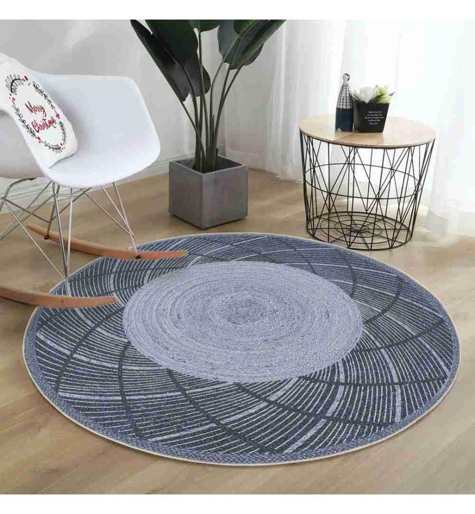 Tappeto, 80 x 80, , Blu, 70% Cotone - 30% Poliestere, Suola in cotone