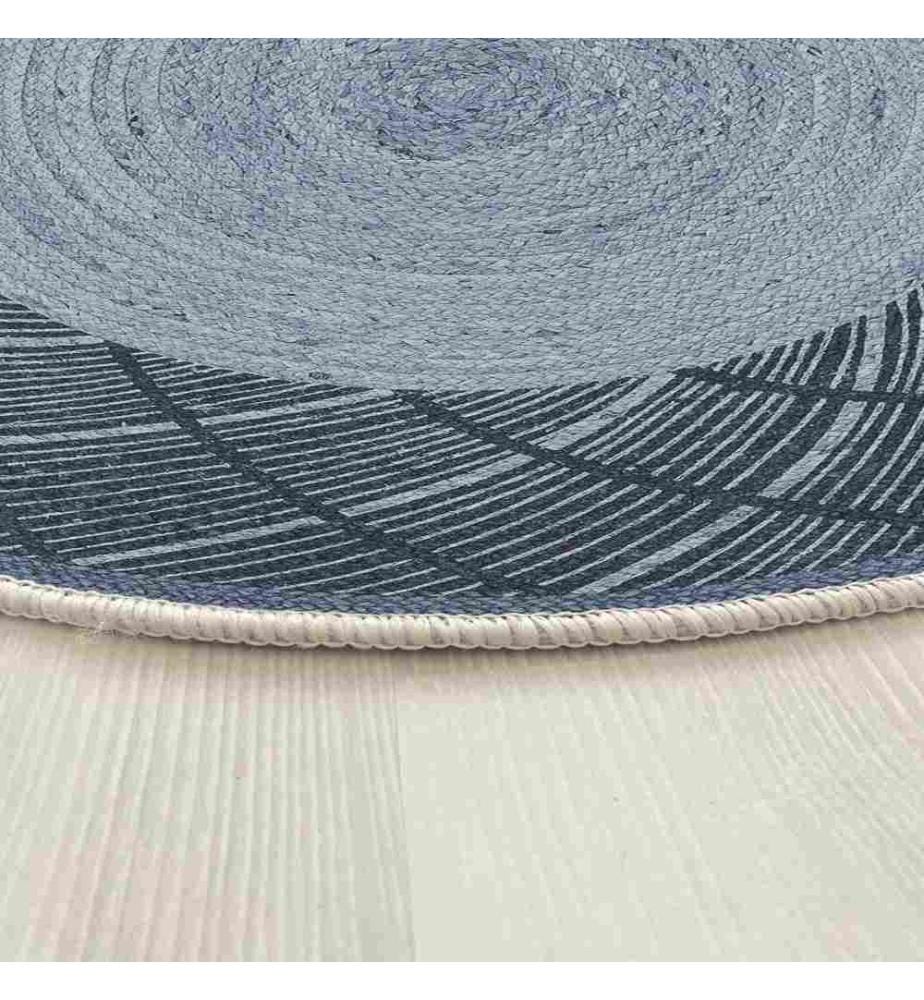 Tappeto, 80 x 80, , Blu, 70% Cotone - 30% Poliestere, Suola in cotone