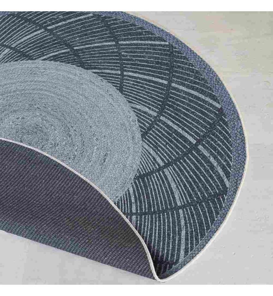 Tappeto, 80 x 80, , Blu, 70% Cotone - 30% Poliestere, Suola in cotone