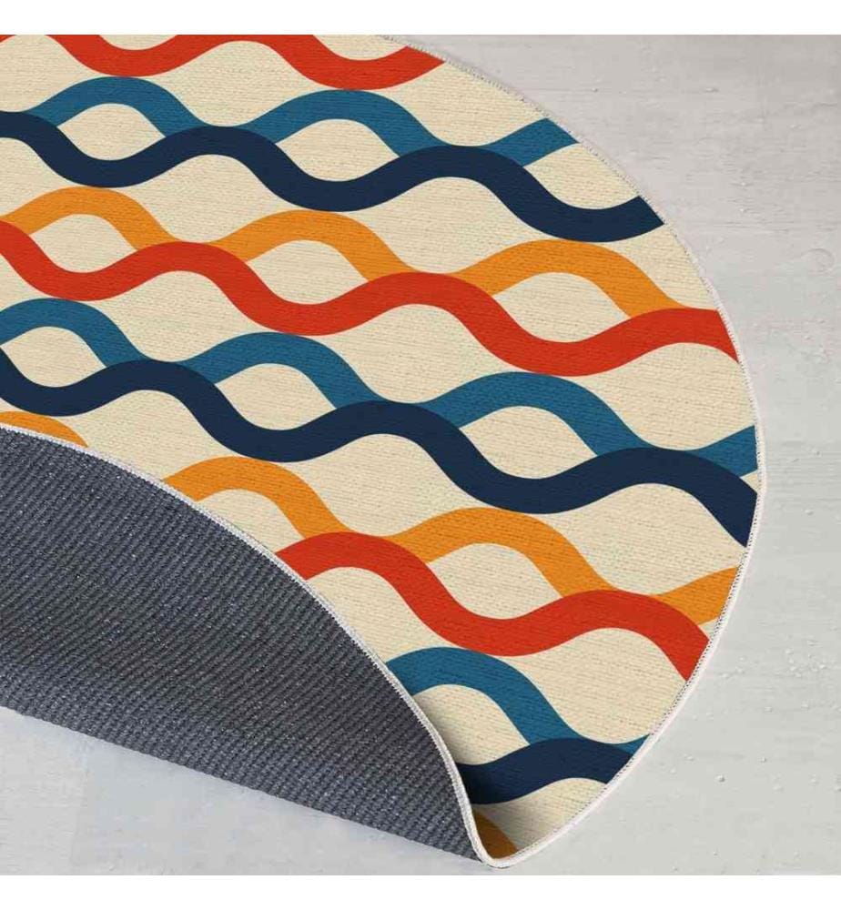 Tappeto, 80 x 80, , Multicolore, 70% Cotone - 30% Poliestere, Suola in cotone
