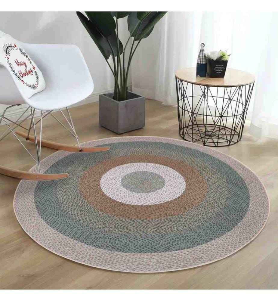 Tappeto, 80 x 80, , Crema, 70% Cotone - 30% Poliestere, Suola in cotone