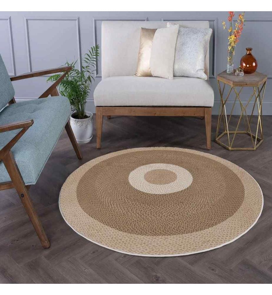 Tappeto, 100 x 100, , Marrone, 70% Cotone - 30% Poliestere, Suola in cotone