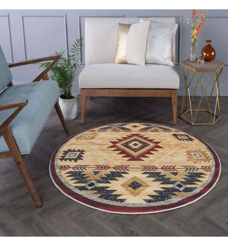 Tappeto, 80 x 80, , Crema, 70% Cotone - 30% Poliestere, Suola in cotone