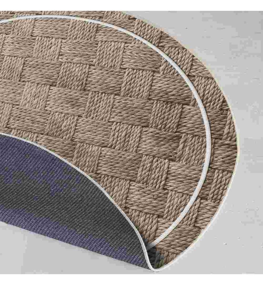 Tappeto, 90 x 90, , Grigio, 70% Cotone - 30% Poliestere, Suola in cotone