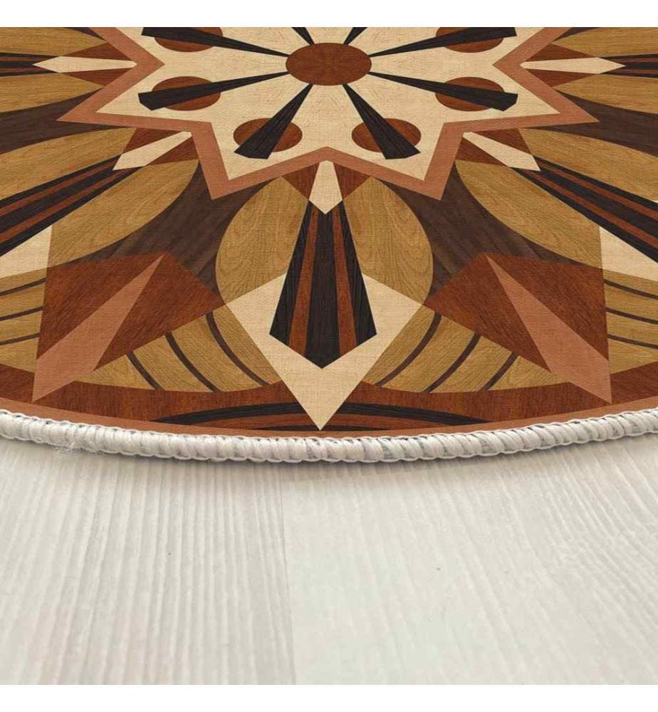 Tappeto, 80 x 80, , Multicolore, 70% Cotone - 30% Poliestere, Suola in cotone