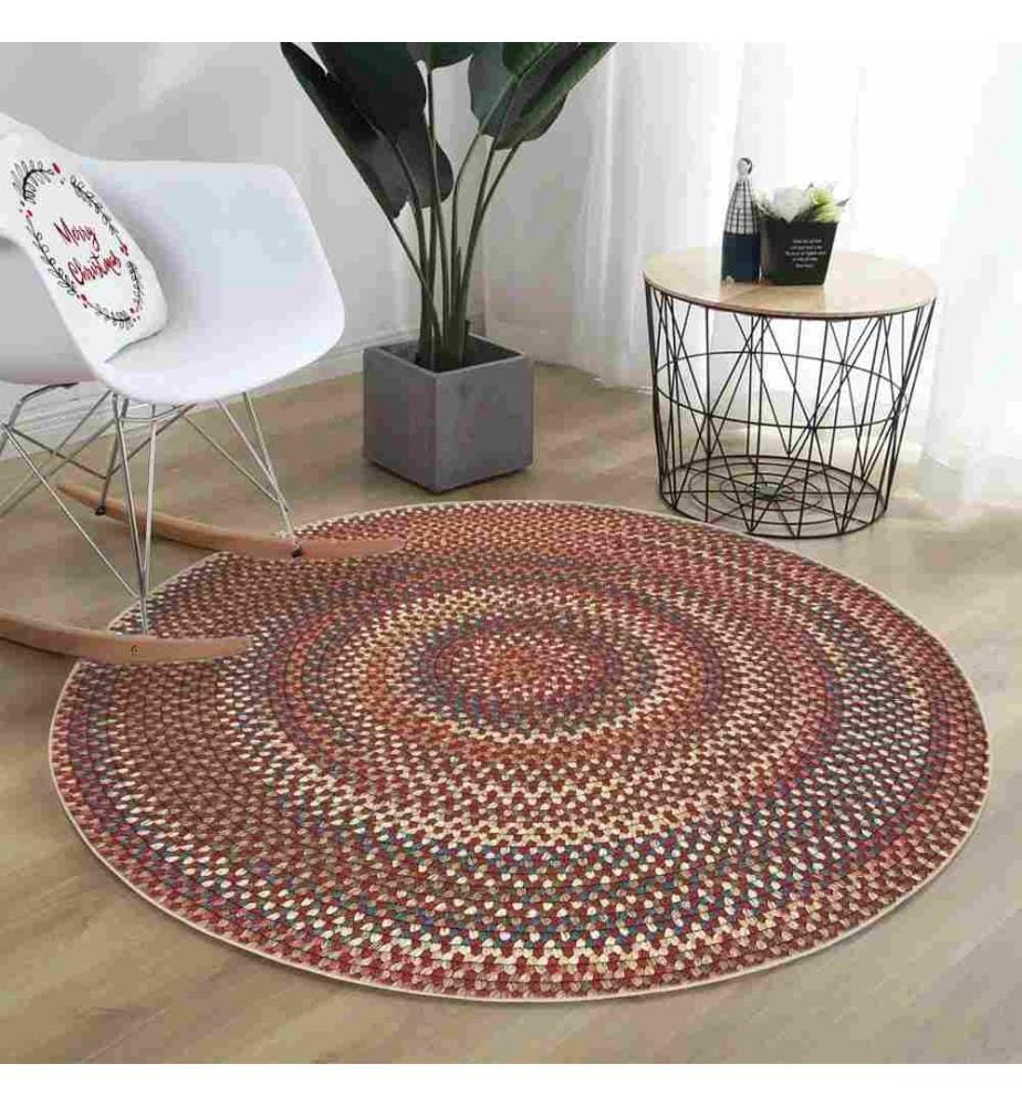Tappeto, 100 x 100, , Multicolore, 70% Cotone - 30% Poliestere, Suola in cotone