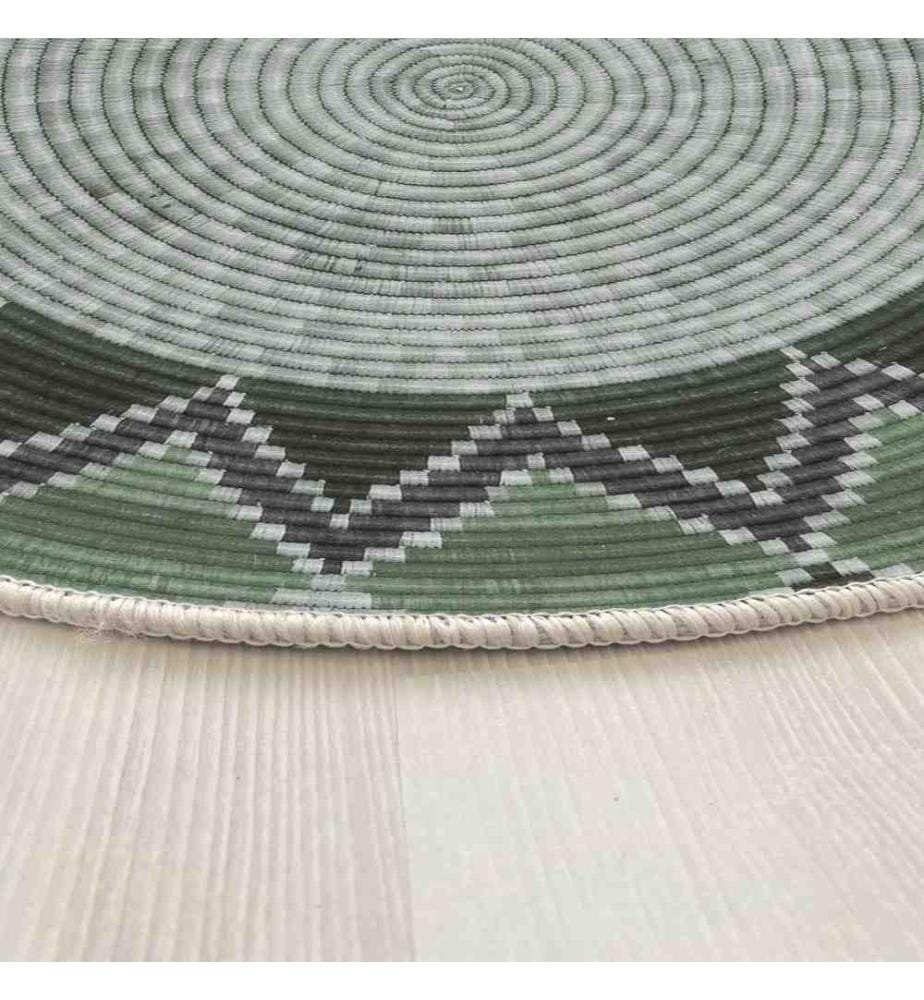 Tapis, 90 x 90, , Vert, 70% Coton - 30% Polyester, Semelle en coton
