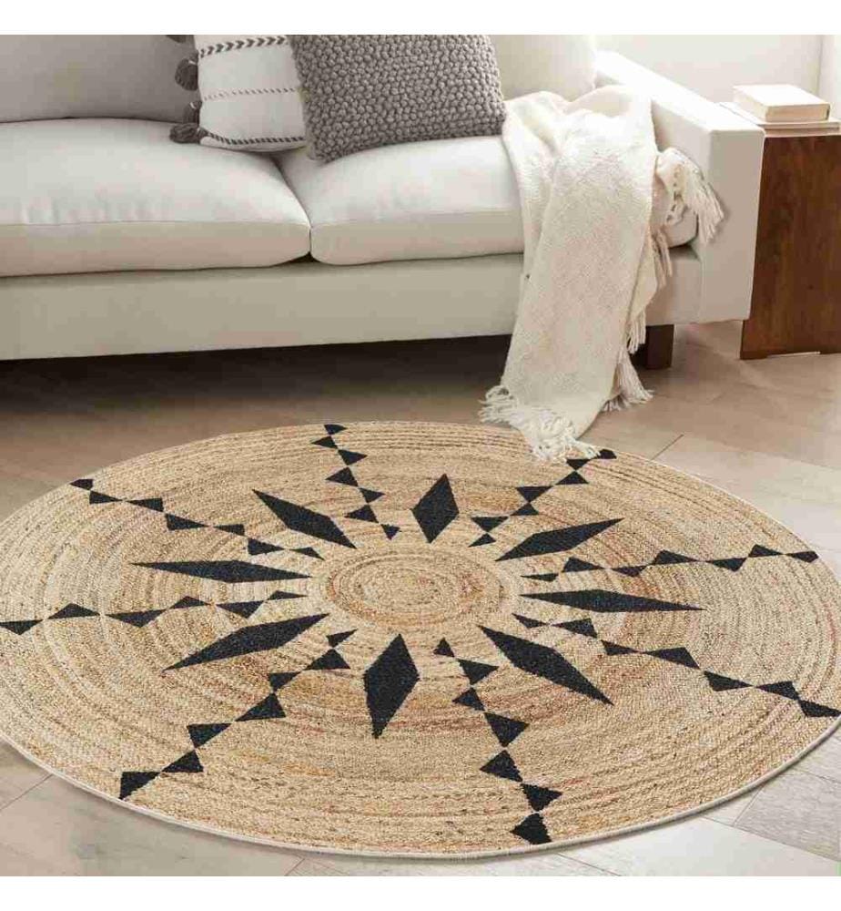 Tappeto, 90 x 90, , Crema, 70% Cotone - 30% Poliestere, Suola in cotone