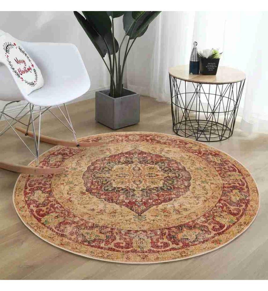 Tappeto, 90 x 90, , Multicolore, 70% Cotone - 30% Poliestere, Suola in cotone