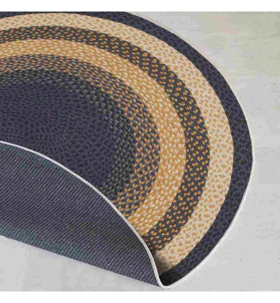 Tapis, 90 x 90, , Navy Blue, 70% Coton - 30% Polyester, Semelle en coton
