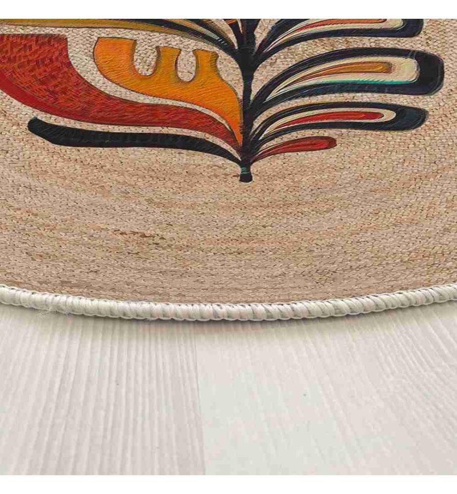 Tappeto, 100 x 100, , Crema, 70% Cotone - 30% Poliestere, Suola in cotone