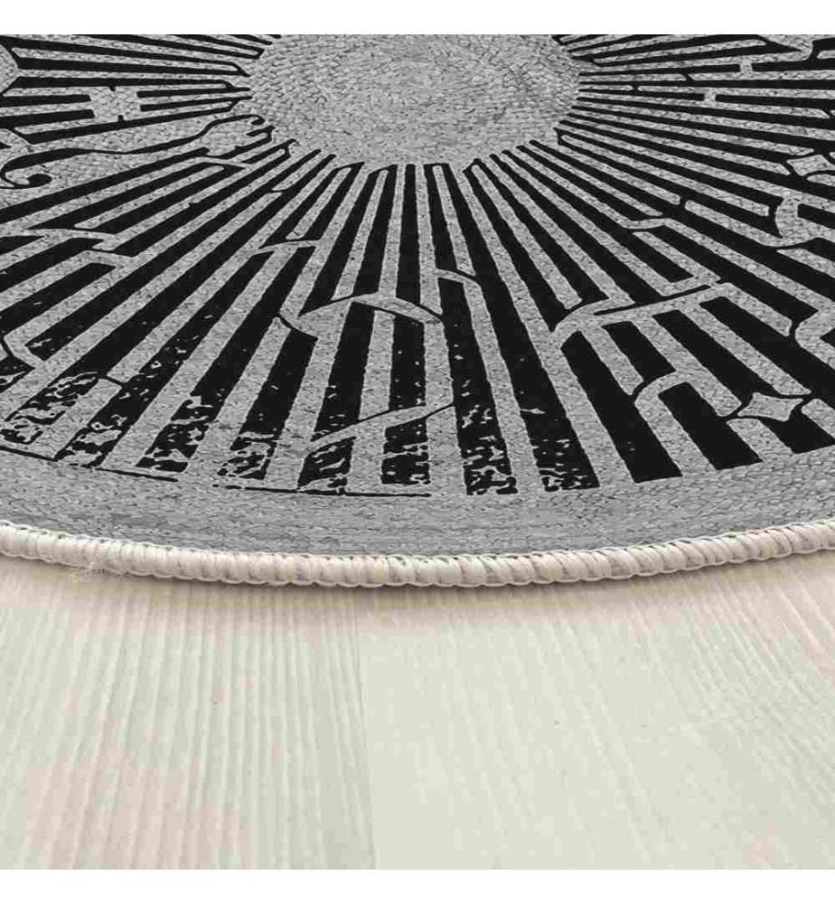 Tappeto, 80 x 80, , Grigio, 70% Cotone - 30% Poliestere, Suola in cotone