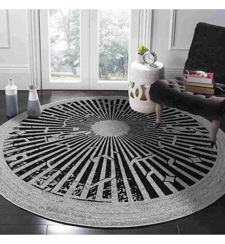 Rug, 100 x 100, , Grey, 70% Cotton - 30% Polyester, Cotton Sole