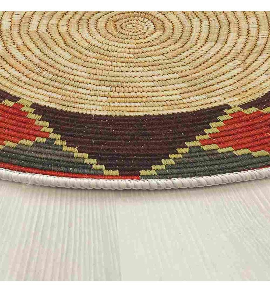 Tappeto, 90 x 90, , Crema, 70% Cotone - 30% Poliestere, Suola in cotone