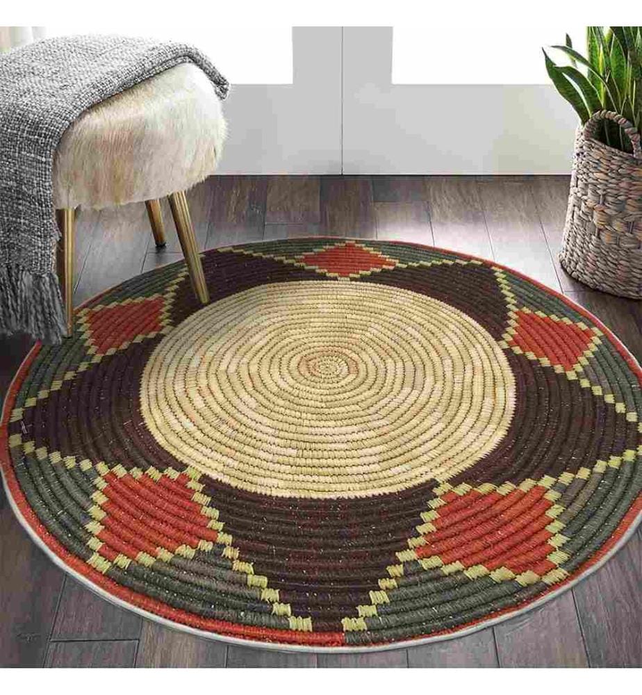 Tappeto, 100 x 100, , Crema, 70% Cotone - 30% Poliestere, Suola in cotone