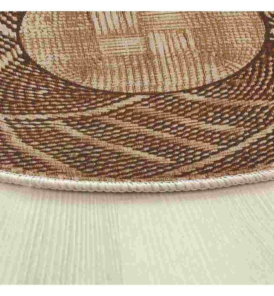 Tappeto, 80 x 80, , Giallo, 70% Cotone - 30% Poliestere, Suola in cotone