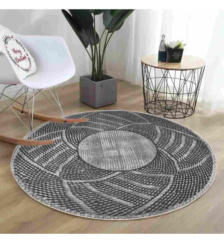 Rug, 100 x 100, , Grey, 70% Cotton - 30% Polyester, Cotton Sole