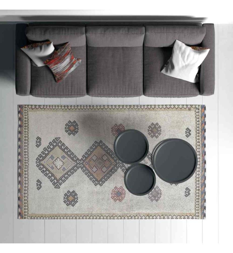 Tapis, 80 x 300, , Gris, 70% Coton - 30% Polyester, 1435 gr-m²,