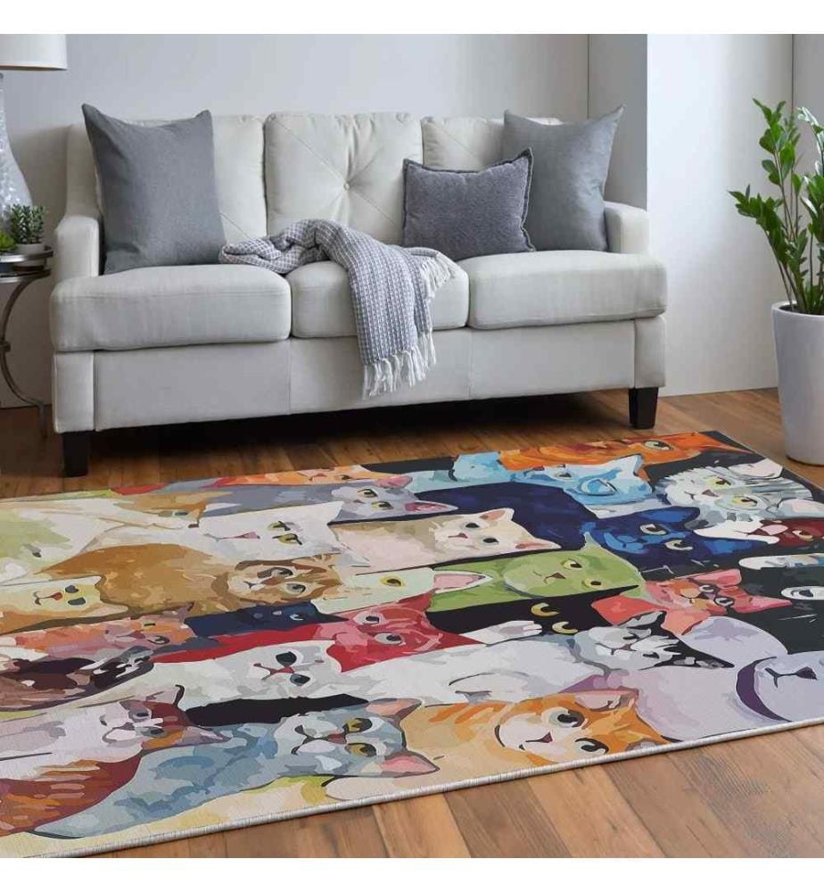 Tappeto, 80 x 150, , Multicolore, 70% Cotone - 30% Poliestere, 1435 gr-m²,