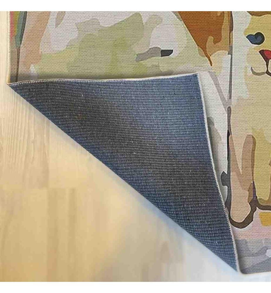 Tapis, 100 x 200, , Multicolor, 70% Coton - 30% Polyester, 1435 gr-m²,