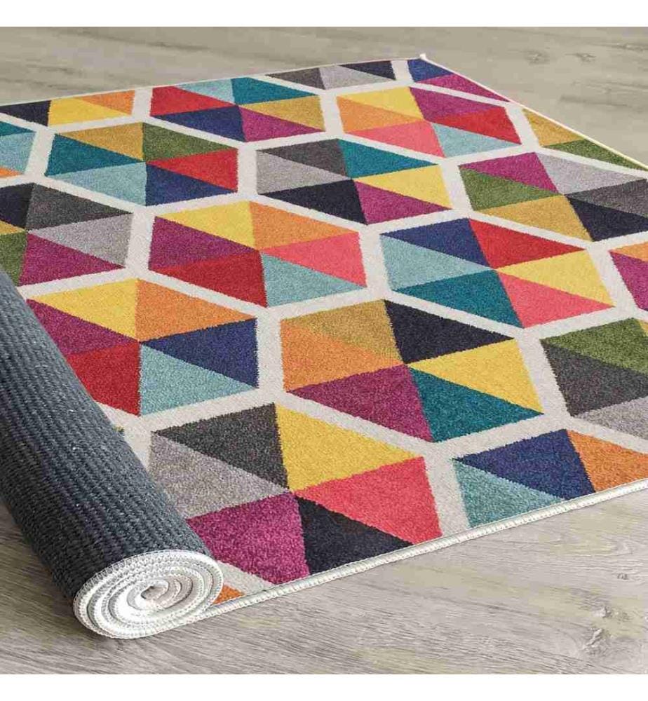 Rug, 100 x 200, , Multicolor, 70% Cotton - 30% Polyester, 1435 gr-m²