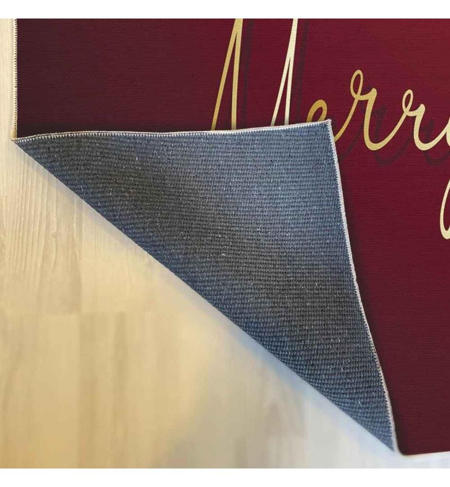 Teppich, 80 x 150, , Rot, Gold, 70% Baumwolle - 30% Polyester, 1450 gr-m²,