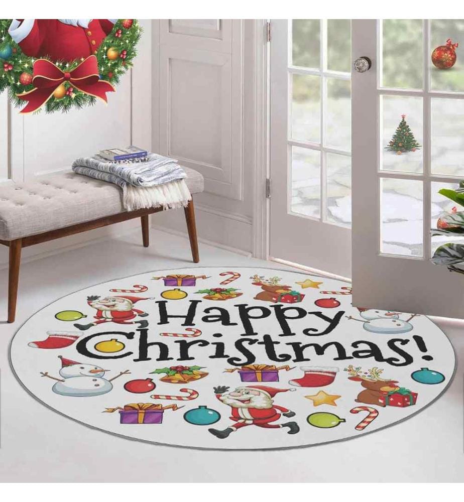 Tapis, 100 cm, , Multicolor, 70% Coton - 30% Polyester, 1450 gr-m²,