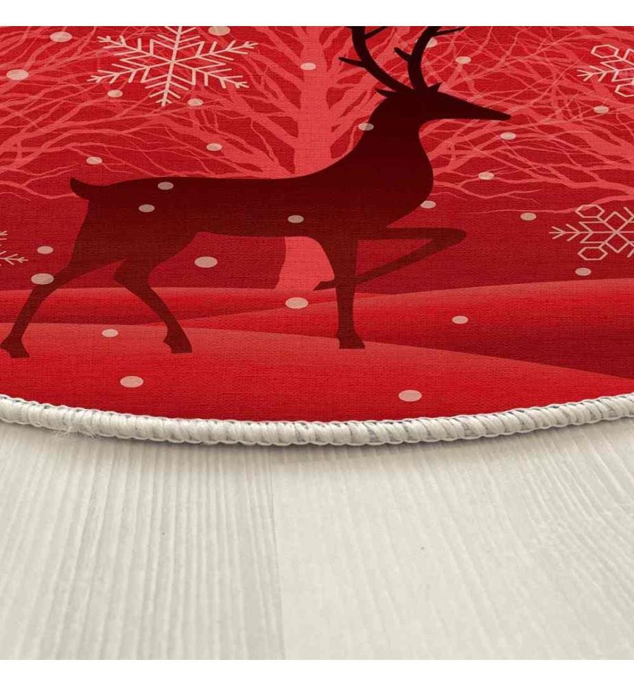 Tappeto, 80 cm, , Rosso, 70% Cotone - 30% Poliestere, 1450 gr-m²,