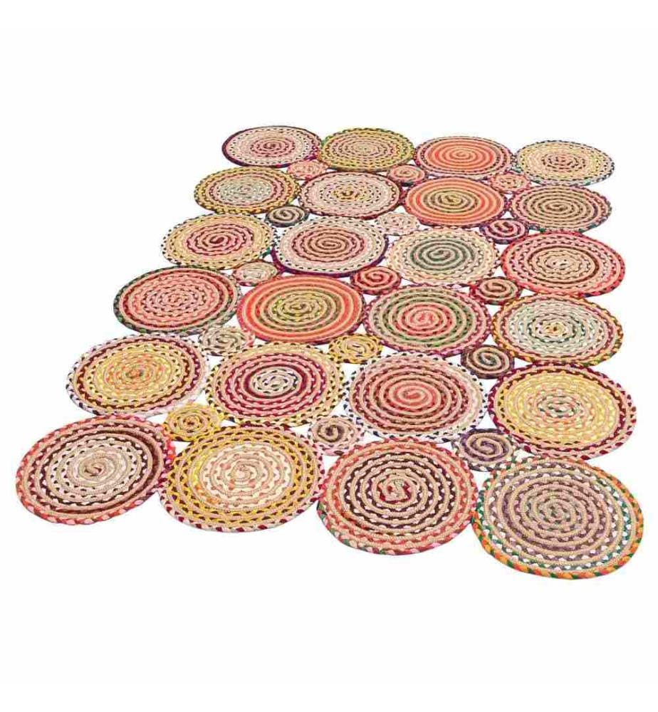 Teppich, 90 x 150, , Multicolor, 50% Baumwolle - 50% Polyester, 2650 gr-m²,